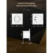 Вентилятор D100 мм с обратным клапаном и контроллером белый ERA SLIM