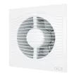 Вентилятор D125 мм с обратным клапаном белый ERA SLIM