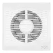 Вентилятор D125 мм с обратным клапаном белый ERA SLIM