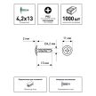 Саморезы с прессшайбой 4,2х13 мм 1000 шт со сверлом Daxmer Pro