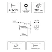 Саморезы с прессшайбой 4,2х13 мм 200 шт Daxmer Pro