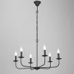 Люстра подвесная 6х40 Вт Е14 черный Vitaluce Мануель