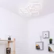 Люстра потолочная LED 160 Вт с пультом ДУ Schaffner Эстеро белая
