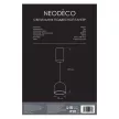 Светильник подвесной LED 7 Вт с лифтовым механизмом серый/золото NEODECO Тангер
