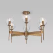 Люстра потолочная Eurosvet Смарт WI-FI 6х60 Вт Е14 латунь