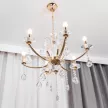 Люстра подвесная 6х40 Вт Е14 золото NEODECO Джеми