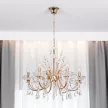 Люстра подвесная 6х40 Вт Е14 золото NEODECO Каролина