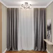 Люстра потолочная LED 90 Вт с пультом ДУ NEODECO Лакоста черная