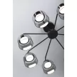 Люстра потолочная 8х15 Вт GX53 (LED) черный Rivoli Марко