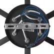 Люстра потолочная 9х9 Вт G9 черный NEODECO Флэт