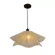 Светильник подвесной 1х40 Вт Е27 NEODECO Ротанг белый/черный