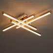 Люстра потолочная LED 80 Вт 3000-7000 К с пультом ДУ Freya Твикс золото