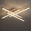 Люстра потолочная LED 80 Вт 3000-7000 К с пультом ДУ Freya Твикс золото