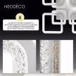 Люстра потолочная NEODECO Беатрис 216 Вт LED с пультом ДУ