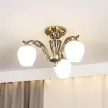 Люстра потолочная NEODECO Кампанелла 3х60 Вт Е27 бронза