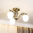Люстра потолочная NEODECO Кампанелла 3х60 Вт Е27 бронза
