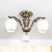 Люстра потолочная NEODECO Кампанелла 3х60 Вт Е27 бронза