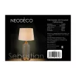 Светильник настольный NEODECO Себастиан 1х60 Вт Е27 золото
