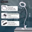 Светильник прищепка с лупой NEODECO 5 Вт LED 5500 K 8Х USB