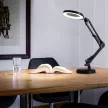 Светильник настольный IN HOME 10 Вт LED с лупой 5х и струбциной черный