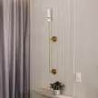Бра 1х40 Вт Е14 1200 мм NEODECO Роял латунь