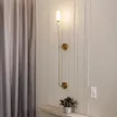 Бра 1х40 Вт Е14 1200 мм NEODECO Роял латунь