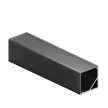 Профиль для диодной ленты Geniled угловой квадратный с заглушками 16х16 мм 1 м черный
