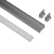 Профиль для диодной ленты Geniled торцевой 16х12 мм 1 м серый