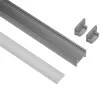 Профиль для диодной ленты Geniled торцевой 16х12 мм 2 м серый