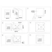 Светильник уличный встраиваемый LED 3 Вт 3000 К IP65 84х84х46 мм Ambrella СТ черный