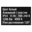 Светильник накладной Novotech Пандора 15 Вт LED 4000 K IP54 круг