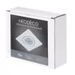 Светильник встраиваемый 1х9 Вт GU10 IP44 белый NEODECO Флик квадрат
