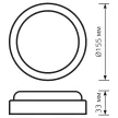 Светильник ЖКХ Gauss BASIC 15 Вт LED 4000 К IP20 155 мм