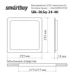 Точечный светильник Smartbuy Квадрат 24 Вт LED 4000 К белый