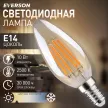 Светодиодная лампа EVERSON 10 Вт Е14/B филаментная золото теплый свет