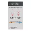 Светодиодная лампа 10 Вт Е27/А холодный свет KRONS