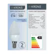 Светодиодная лампа 5 Вт Е14/B холодный свет KRONS