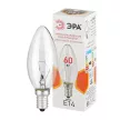Лампа накаливания 60 Вт E14/В прозрачная ЭРА
