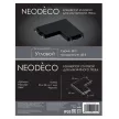 Коннектор угловой прямой для магнитного трека 48 В NEODECO Slim Magnetic