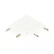 Коннектор питания угловой белый Slim Magnetic ЭРА