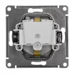 Розетка SE Атлас Дизайн AQUA IP44 с заземлением с крышкой без рамки алюминий