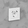 Розетка +2USB Кватро EVERSON с заземлением без рамки белая матовая