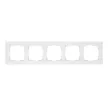 Рамка Кватро EVERSON 5 постов белая матовая