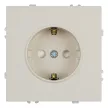Розетка с заземлением кашемир без рамки STEKKER Эмили