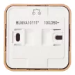 Выключатель одноклавишный Systeme Electric Бланка с подсветкой ясень