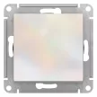 Выключатель проходной одноклавишный SE Атлас Дизайн без рамки жемчуг
