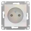 Розетка SE Атлас Дизайн без заземления без рамки жемчуг
