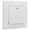Выключатель одноклавишный EKF Минск с рамкой с подсветкой белый