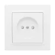 Розетка EKF Минск без заземления с рамкой белая