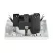 Розетка EKF Минск c USB с заземлением белая